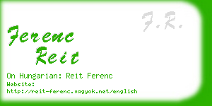 ferenc reit business card